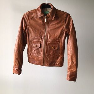 Women leather jacket